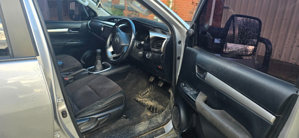 Toyota Hilux interior before detailing