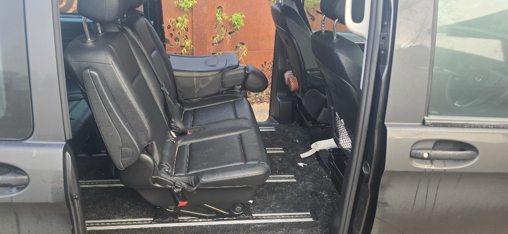Van interior before detailing
