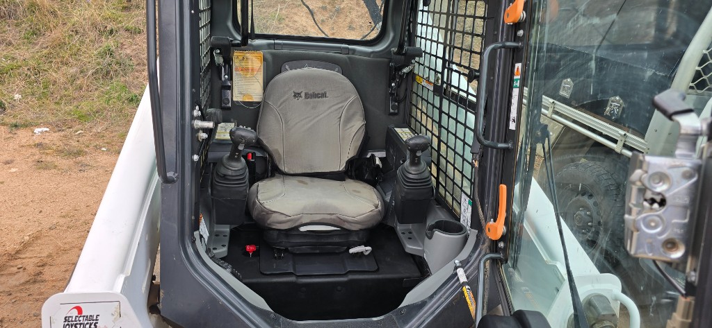 Bobcat skid-steer cabin cleaned and detailed